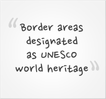 Border areas designated as UNESCO world heritage